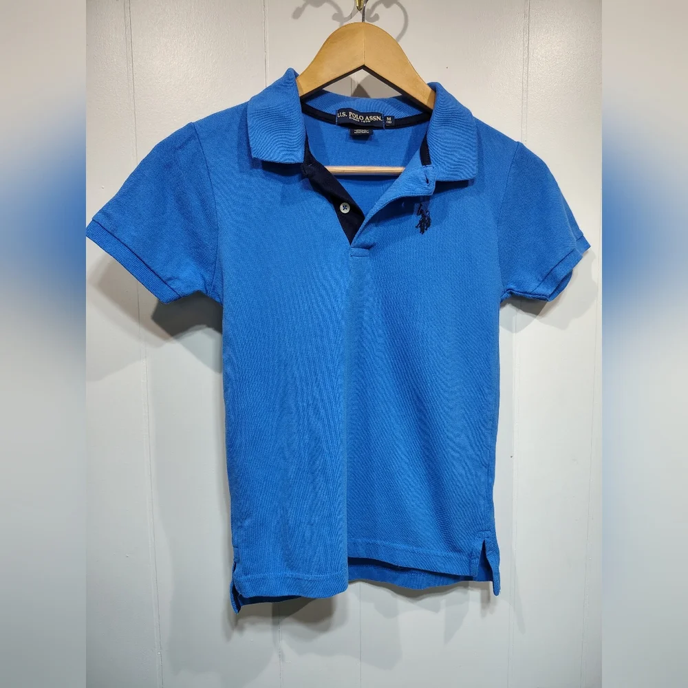 Boys Size 8 Medium Shirt Bundle 3pc Polo Button Down Old Navy U.S. Polo Assn